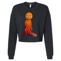 Sam Treat Or Trick Halloween Cropped Pullover Crew