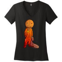 Sam Treat Or Trick Halloween Women's V-Neck T-Shirt