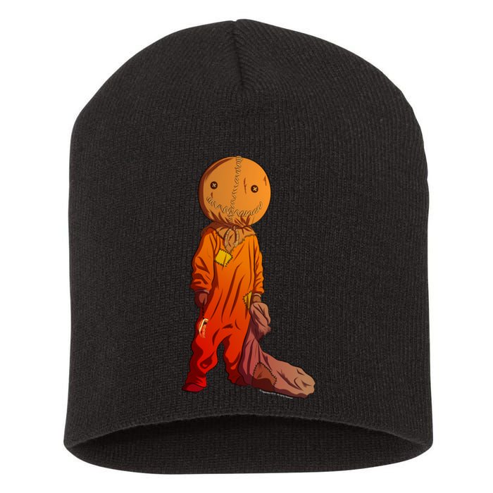 Sam Treat Or Trick Halloween Short Acrylic Beanie