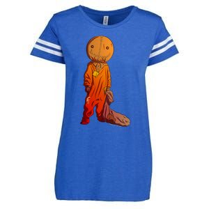 Sam Treat Or Trick Halloween Enza Ladies Jersey Football T-Shirt