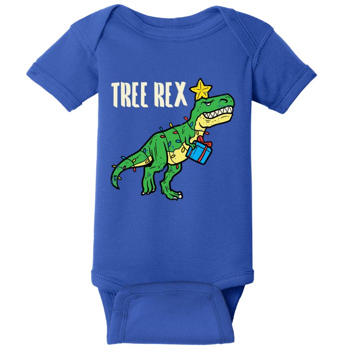 Tree Rex Trex Dino Funny Xmas Toddler Boys Christmas Cool Gift Baby Bodysuit