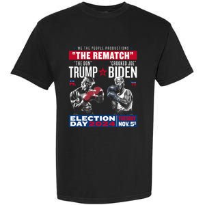 The Rematch The Don And Crooked Joe Pro Trump 2024 Funny Garment-Dyed Heavyweight T-Shirt