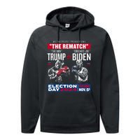 The Rematch The Don And Crooked Joe Pro Trump 2024 Funny Performance Fleece Hoodie