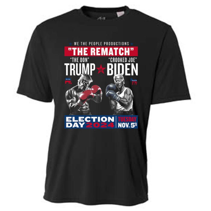 The Rematch The Don And Crooked Joe Pro Trump 2024 Funny Cooling Performance Crew T-Shirt