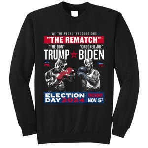 The Rematch The Don And Crooked Joe Pro Trump 2024 Funny Sweatshirt