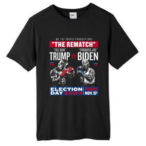 The Rematch The Don And Crooked Joe Pro Trump 2024 Funny Tall Fusion ChromaSoft Performance T-Shirt