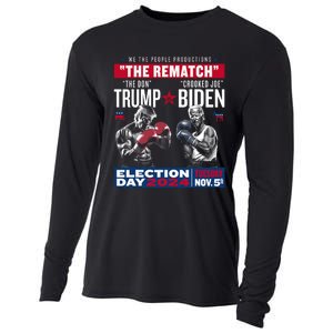 The Rematch The Don And Crooked Joe Pro Trump 2024 Funny Cooling Performance Long Sleeve Crew