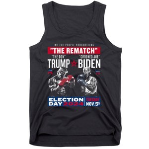 The Rematch The Don And Crooked Joe Pro Trump 2024 Funny Tank Top