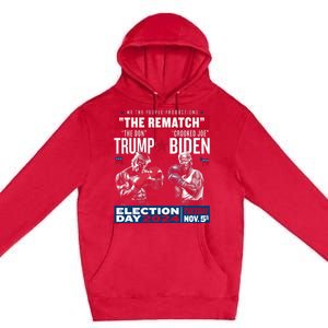 The Rematch The Don And Crooked Joe Pro Trump 2024 Funny Premium Pullover Hoodie