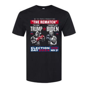 The Rematch The Don And Crooked Joe Pro Trump 2024 Funny Softstyle CVC T-Shirt