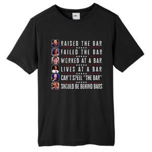 Trump Raised The Bar Harris Failed Funny Trump Politicians Tall Fusion ChromaSoft Performance T-Shirt