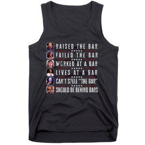 Trump Raised The Bar Harris Failed Funny Trump Politicians Tank Top