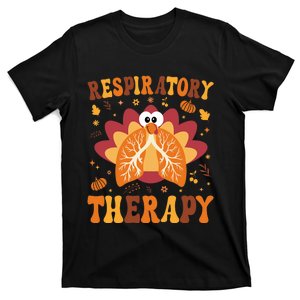 Thanksgiving Respiratory Therapy Therapist Fall Autumn Lung T-Shirt