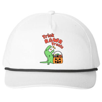 Trick Rawr Treat Dinosaur Trex Halloween Gift Snapback Five-Panel Rope Hat