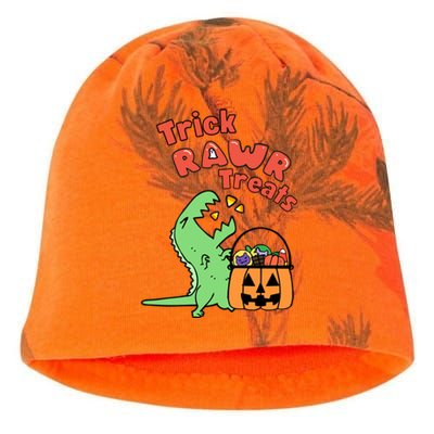 Trick Rawr Treat Dinosaur Trex Halloween Gift Kati - Camo Knit Beanie