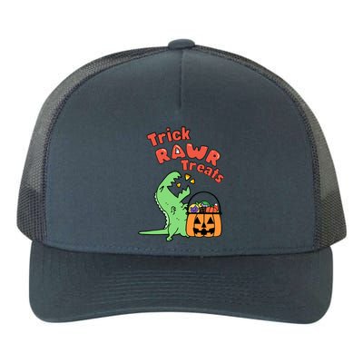 Trick Rawr Treat Dinosaur Trex Halloween Gift Yupoong Adult 5-Panel Trucker Hat