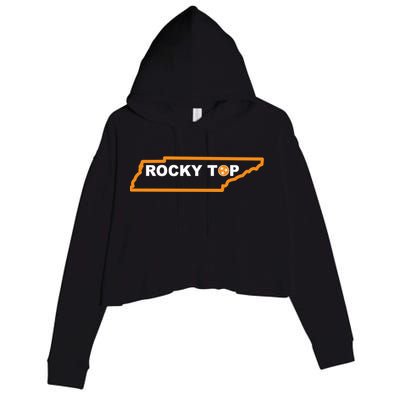 Tennessee Rocky Top TN Rocky Top Volunteer State Vintage Crop Fleece Hoodie