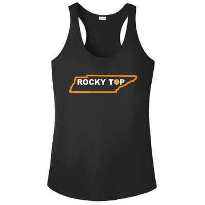 Tennessee Rocky Top TN Rocky Top Volunteer State Vintage Ladies PosiCharge Competitor Racerback Tank