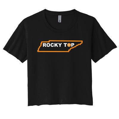 Tennessee Rocky Top TN Rocky Top Volunteer State Vintage Women's Crop Top Tee