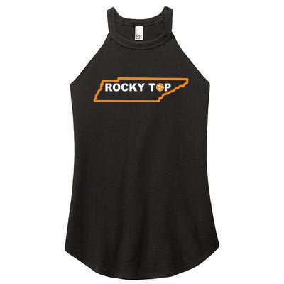 Tennessee Rocky Top TN Rocky Top Volunteer State Vintage Women's Perfect Tri Rocker Tank