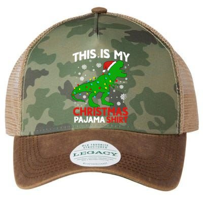 Tree Rex This Is My Christmas Pajama Gift Legacy Tie Dye Trucker Hat
