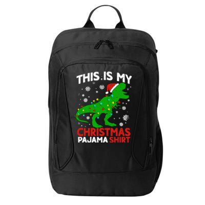 Tree Rex This Is My Christmas Pajama Gift City Backpack