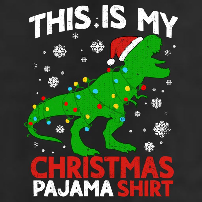 Tree Rex This Is My Christmas Pajama Gift Adult Drive Performance Visor