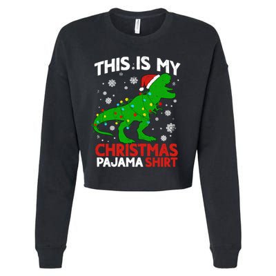 Tree Rex This Is My Christmas Pajama Gift Cropped Pullover Crew