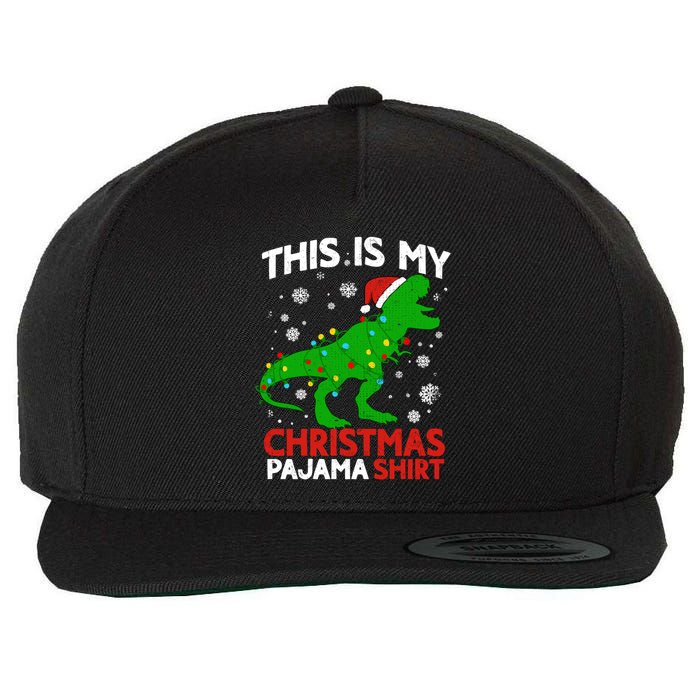 Tree Rex This Is My Christmas Pajama Gift Wool Snapback Cap