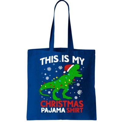 Tree Rex This Is My Christmas Pajama Gift Tote Bag