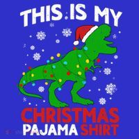 Tree Rex This Is My Christmas Pajama Gift Womens T-Shirt