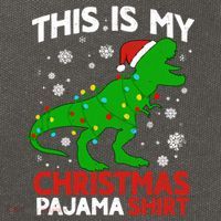 Tree Rex This Is My Christmas Pajama Gift Cotton Canvas Backpack