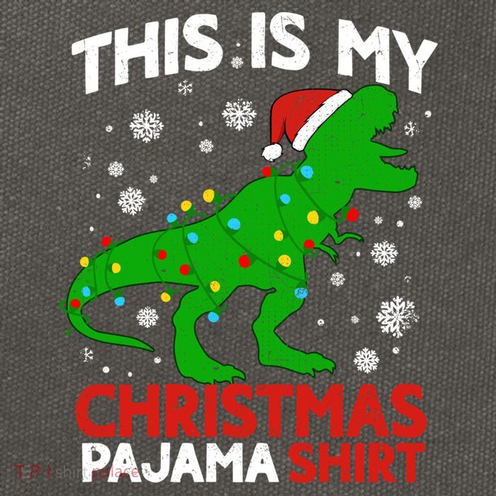 Tree Rex This Is My Christmas Pajama Gift Cotton Canvas Backpack