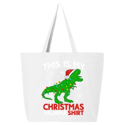 Tree Rex This Is My Christmas Pajama Gift 25L Jumbo Tote