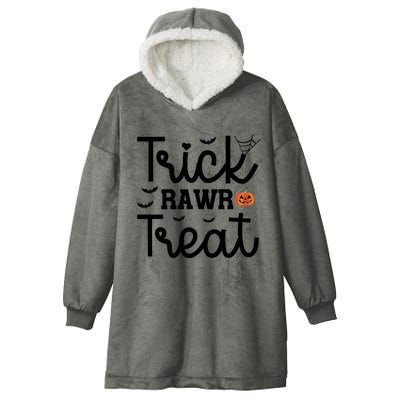 Trick Rawr Treat Halloween Great Gift Hooded Wearable Blanket