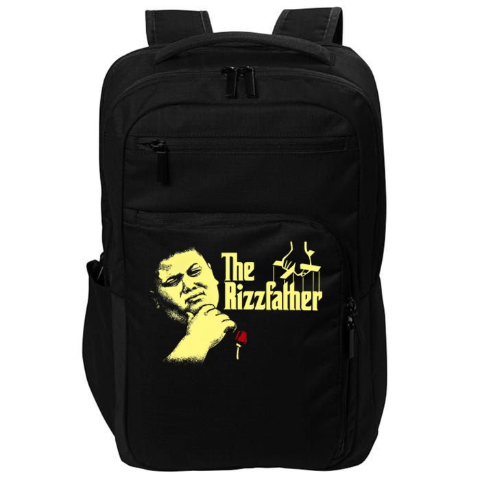 The Rizzfather The Rizzler Godfather Funny Meme Impact Tech Backpack