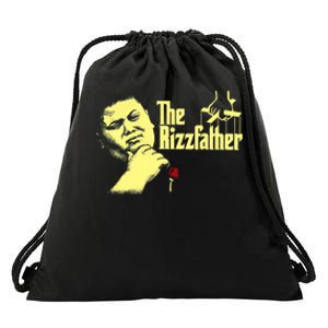 The Rizzfather The Rizzler Godfather Funny Meme Drawstring Bag