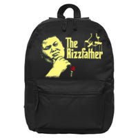 The Rizzfather The Rizzler Godfather Funny Meme 16 in Basic Backpack