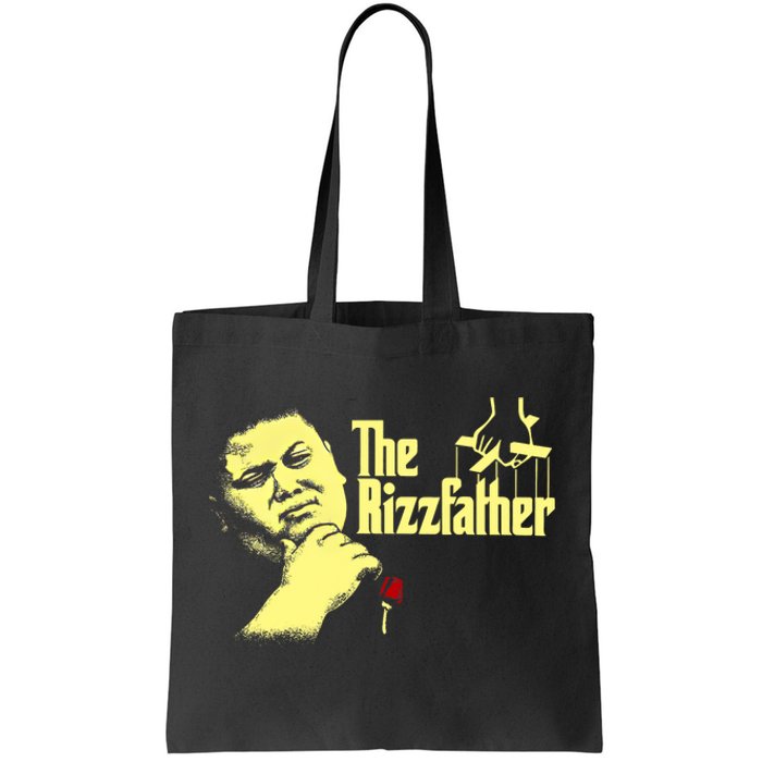 The Rizzfather The Rizzler Godfather Funny Meme Tote Bag