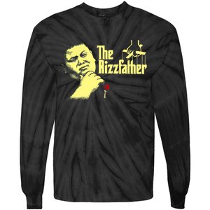 The Rizzfather The Rizzler Godfather Funny Meme Tie-Dye Long Sleeve Shirt