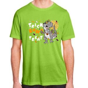 Trick Rawr Treat Halloween T Rex Dinosaur Gift Adult ChromaSoft Performance T-Shirt