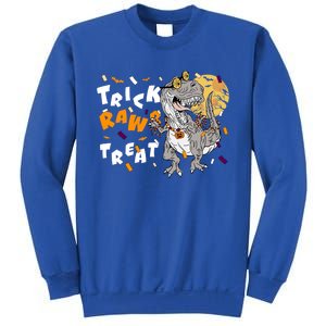 Trick Rawr Treat Halloween T Rex Dinosaur Gift Sweatshirt