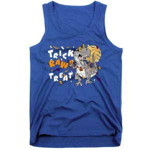 Trick Rawr Treat Halloween T Rex Dinosaur Gift Tank Top