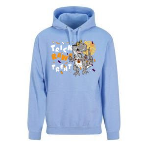 Trick Rawr Treat Halloween T Rex Dinosaur Gift Unisex Surf Hoodie