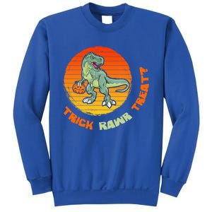 Trick Rawr Treat Halloween T Rex Pumpkin Dinosaur Funny Funny Gift Sweatshirt