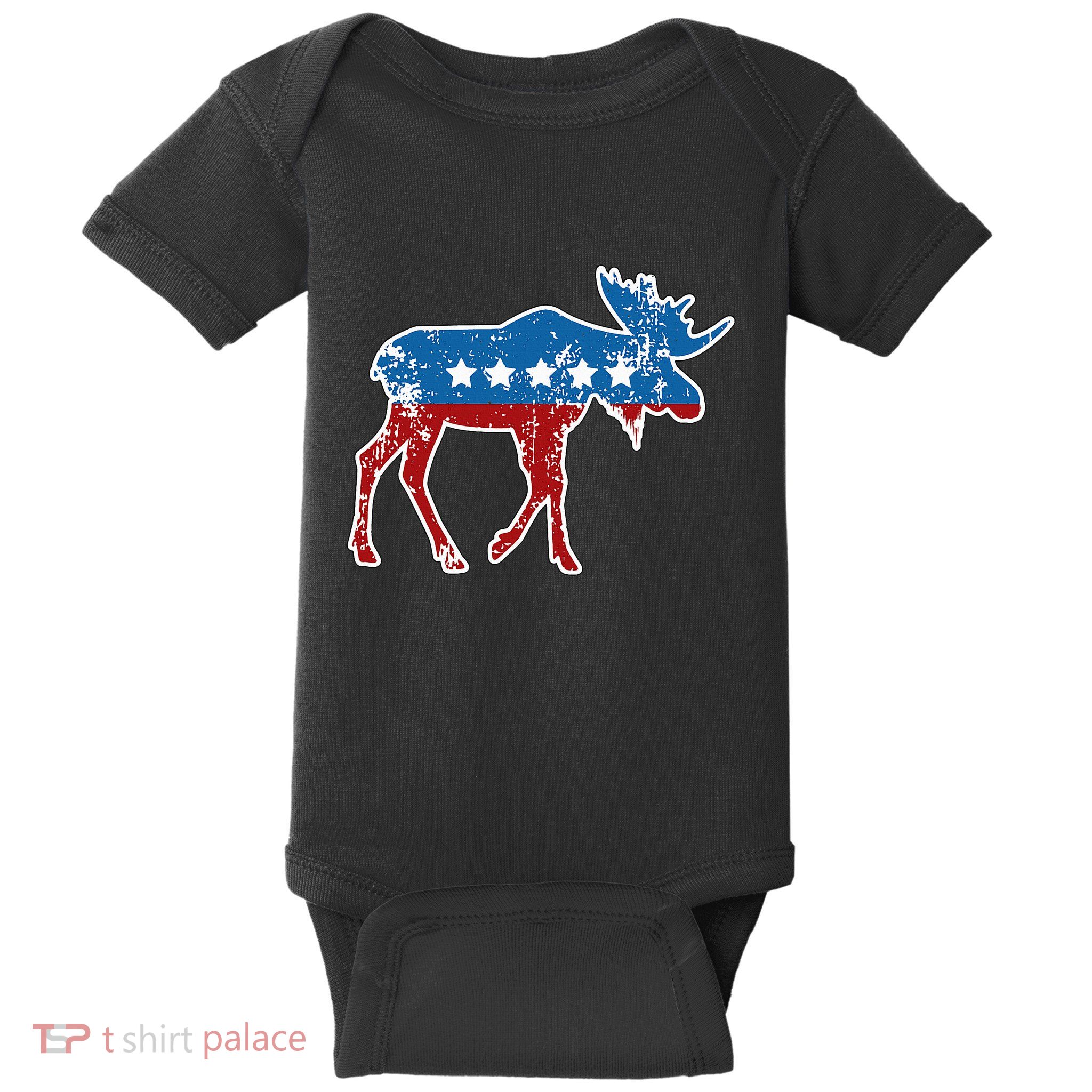 Theodore Roosevelt Teddy Political Bull Moose Party Baby Bodysuit