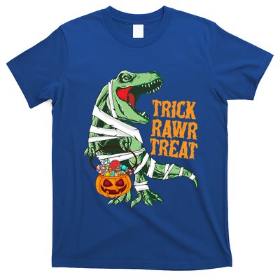 Trick Rawr Treat Halloween TRex Dinosaur Ghost Print Gift T-Shirt