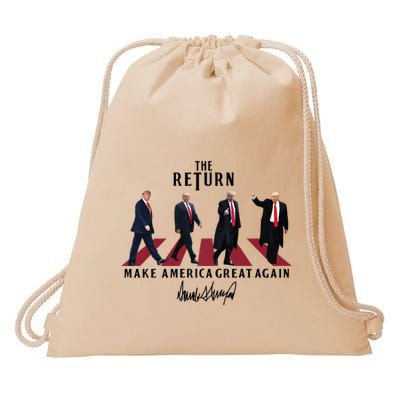 The Return Trump Make America Great Again Drawstring Bag