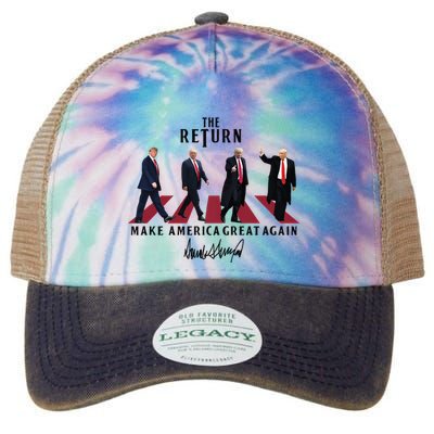 The Return Trump Make America Great Again Legacy Tie Dye Trucker Hat
