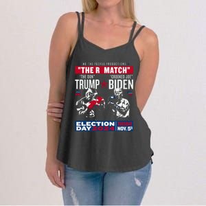 The Rematch The Don And Crooked Joe Pro Trump 2024 Women's Strappy Tank